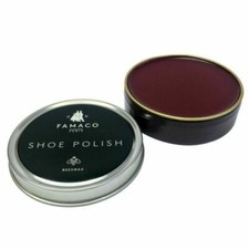 FAMACO Premium Shoe Polish Cream RED / BORDEAUX Oxblood Leather Boot Shine Care