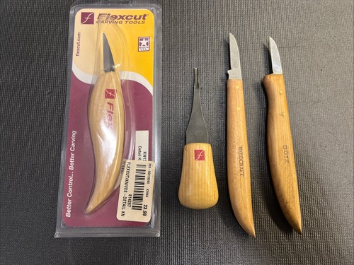 Lot wood carving knifes - carving,
