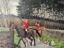 Vintage Oil Painting. Horses