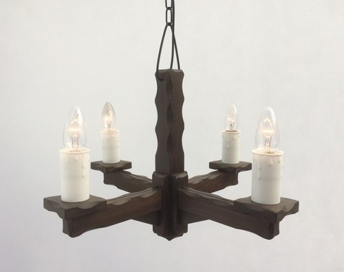 Hand made waxed wooden - made,