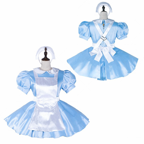 Girl maid sissy lockable - sissy, blue