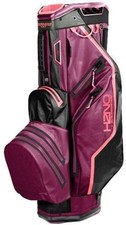 Sun Mountain H2NO Light Cart Bag, Waterproof, Black/BerryCove Golf Bag