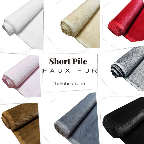 Short pile plush faux - short,