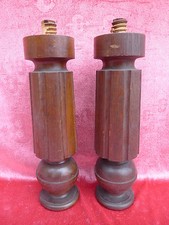2 Old Wooden Columns Oak 34cm!