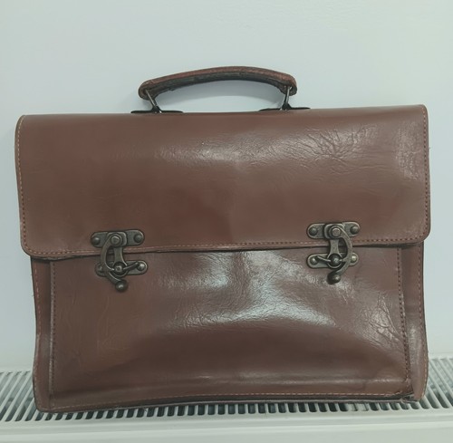 Vintage briefcase document - , briefcase.