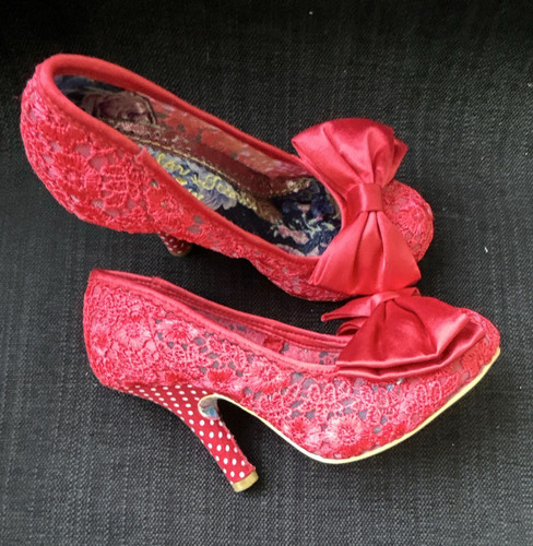 Irregular choice red - polka, dot