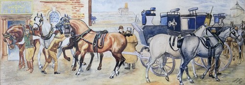 Original coach horses - coach,