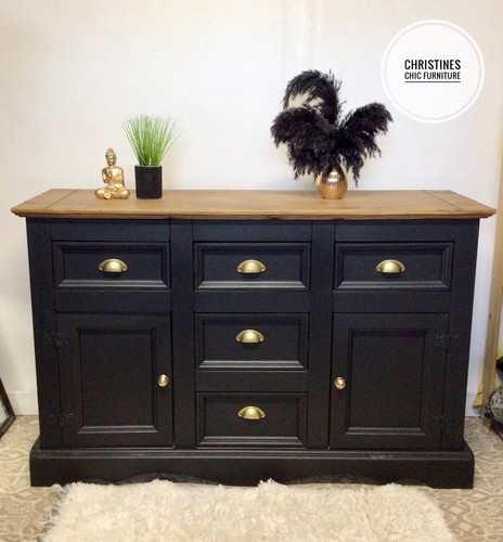 Painted black solid wood - black,