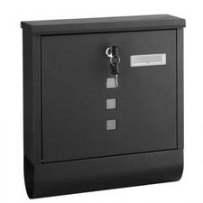 Black Large Letter Box Post