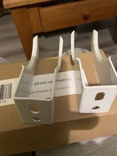 Keswick 3 Column Radiator Brackets In White X2 Extra Wall Mount Brackets