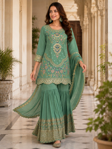 New georgette salwar - new, kameez