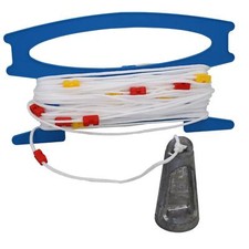 30m Hand Lead Line Portable Depth Sounder with 1m Markers Boat Yacht Tender