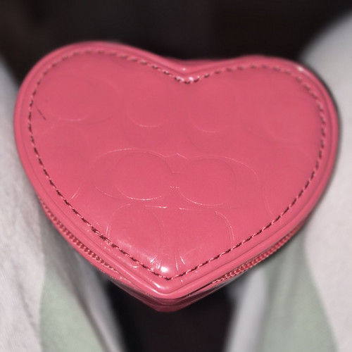 Pink red coach heart - coach, heart-shaped