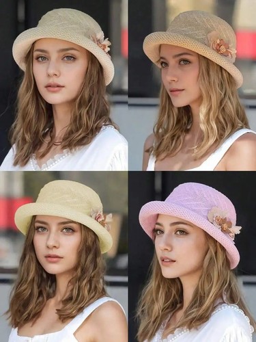 Women hat elegant braided - women's,