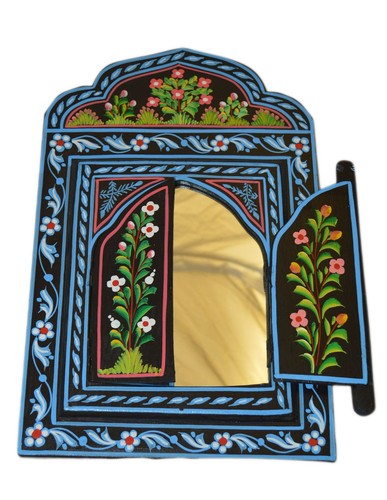 Moroccan wall mirror doors - moroccan,