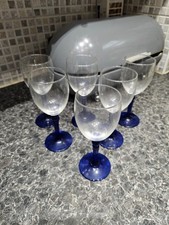 6 X VINTAGE FRENCH GLASS