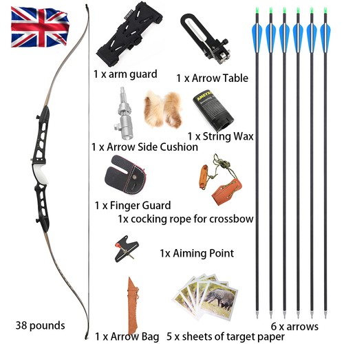 Recurve bow arrow set - 68",