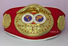 NEW Kids Mini IBF Boxing Belt Red & Gold - Replica Championship, Adjustable,Gift