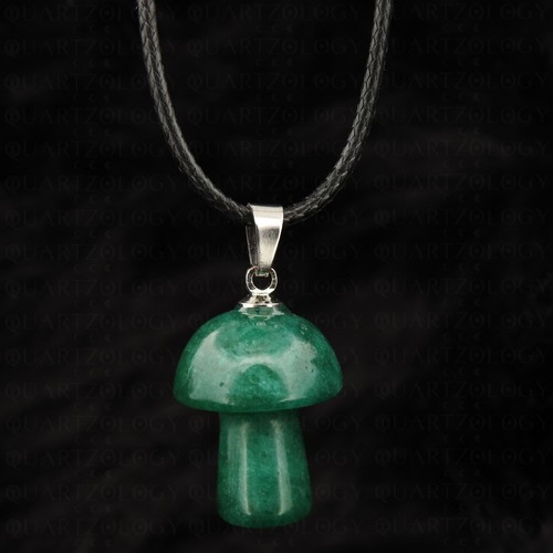 Mushroom necklace fungi green - mushroom,