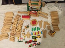 Wooden Train Set Track &
