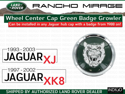 Jaguar wheel center cap green - wheel,