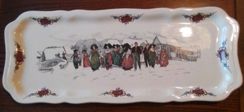 France ceramic cake platter - ceramic,