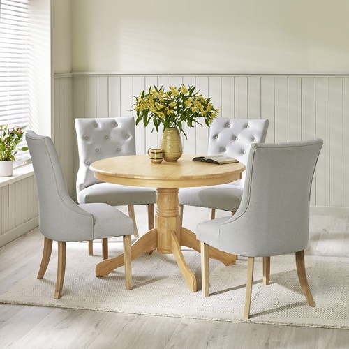 Bude 106cm round wooden - bude, dining
