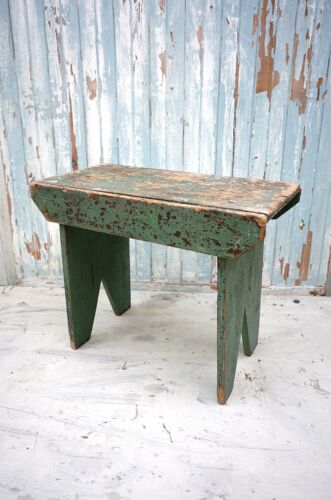Vintage painted foot stool