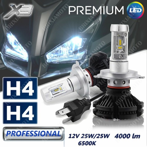 Led bulbs lamps x3 12v - h4,