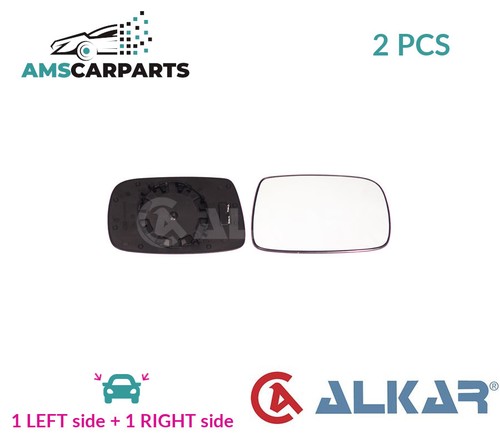 Rear view mirror glass - view, pair
