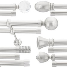 Inox Double Curtain Pole