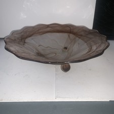 Walther & Sohne Cloud Glass  Bowl  ‘Marhilde’ Sepia  Oralit -Rare -