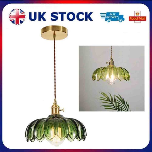 Vintage glass pendant light - vintage,