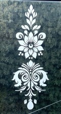 LARGE ETCHED GLASS VINYL DESIGN DECAL FOR PATIO DOOR/WINDOWS, SHOWERS FROSTED
