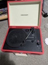 Crosley Cruiser 3 speed portable record player, turntable CR8005A  Red. 