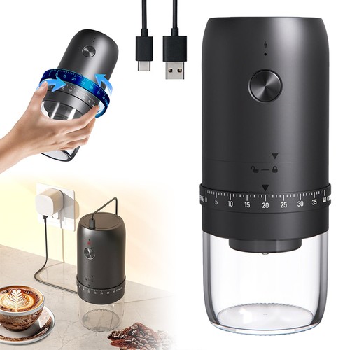 Electric coffee bean grinder - coffee,