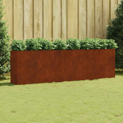 Raised bed planter corten - raised,