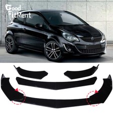For Vauxhall Corsa D E VXR Gloss Front Bumper Chin Lip Splitter Spoiler Body Kit