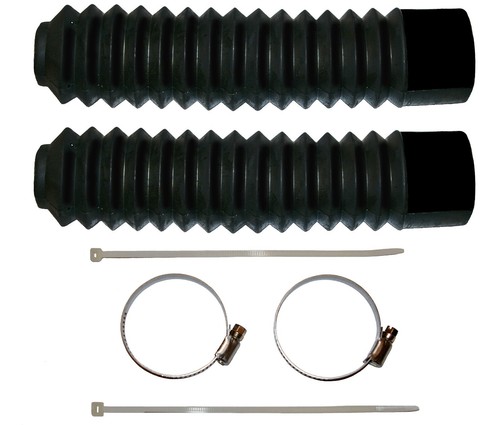 Motorcycle front fork gaiters - front,