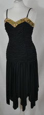 Vera Mont luxury evening dress black/gold elegant classy high quality size 36 TOP!