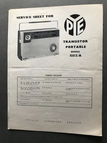 Vintage pye radio - vintage,
