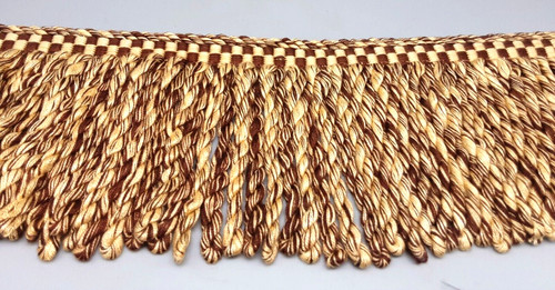Rich cream brown gimp long - brown,