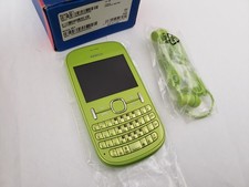 Nokia Asha 201  (Unlocked) 2.4" QWERTY Mobile Phone Green Rare
