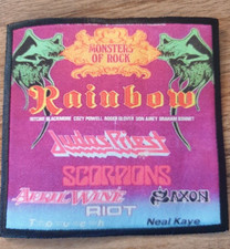 Rainbow MONSTERS OF ROCK DONINGTON UK 1980 HEAVY METAL BAND MUSIC SEW IRON PATCH