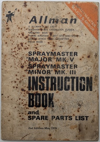 Allman spraymaster major - spraymaster, &