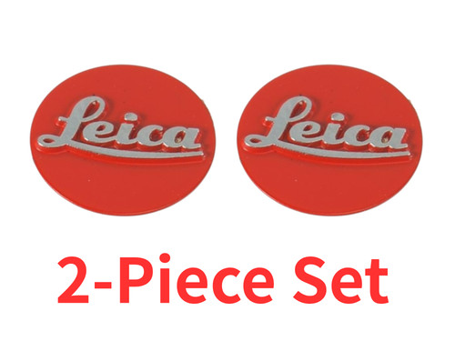 Leica logo badge red piece - leica,