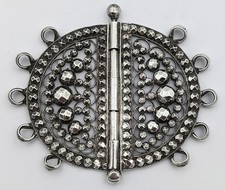 NORTH AFRICAN / ISLAMIC ANTIQUE SOLID SILVER FILIGREE BUCKLE c1900