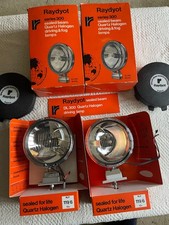 Two Raydyot DL300 Classic Car Spot Lamps  New Old Stock Boxed With Covers