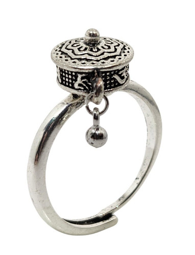 Spinning anxiety ring - ring, lotus