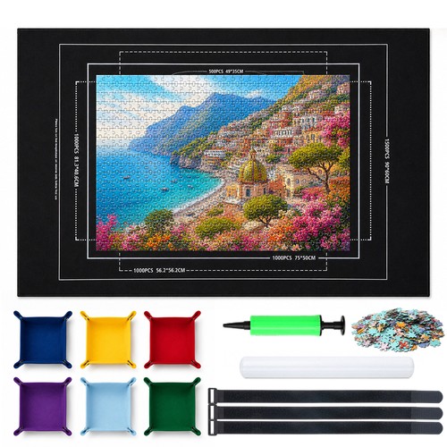 Jigsaw puzzle mat roll - roll-up, felt